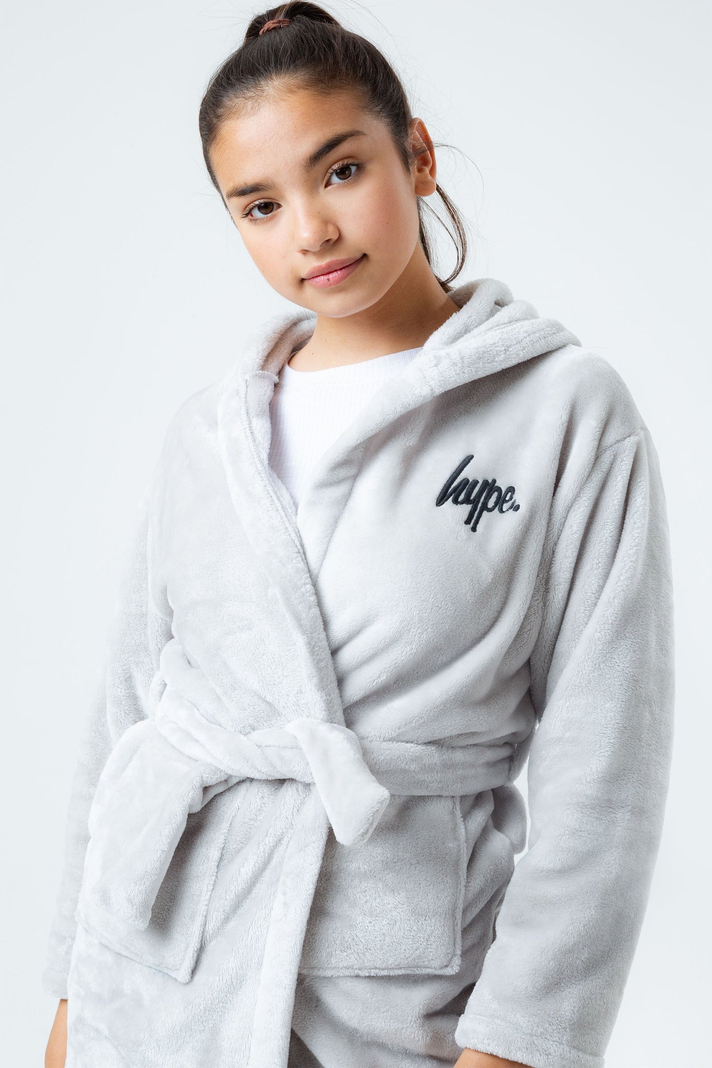 HYPE GREY KIDS ROBE