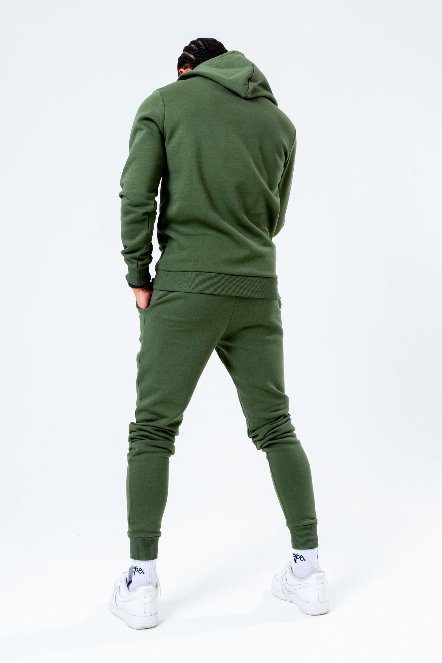 HYPE KHAKI SCRIBBLE LOGO MEN'S JOGGERS