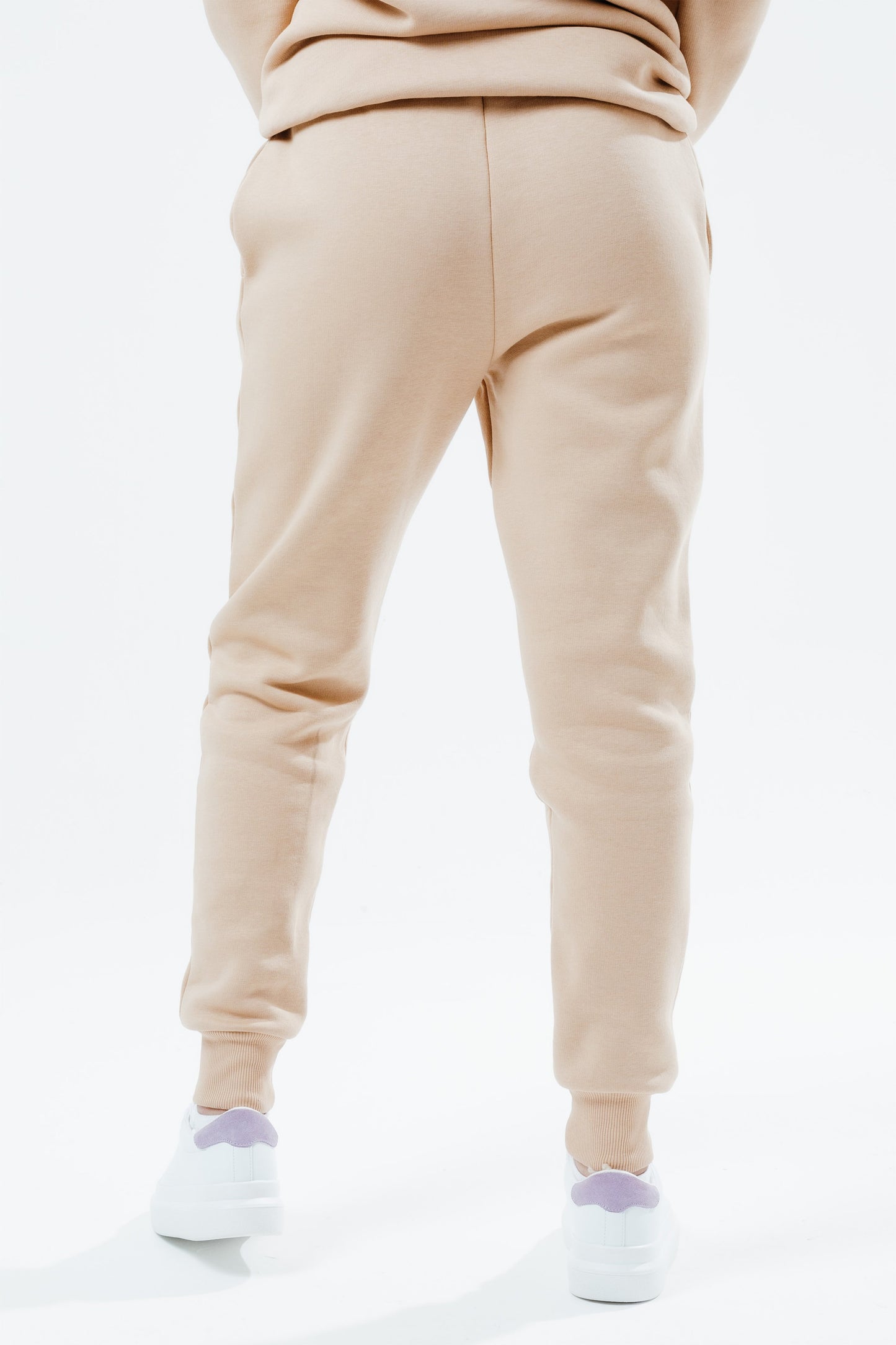 HYPE BEIGE SCRIBBLE LOGO WOMEN'S JOGGERS