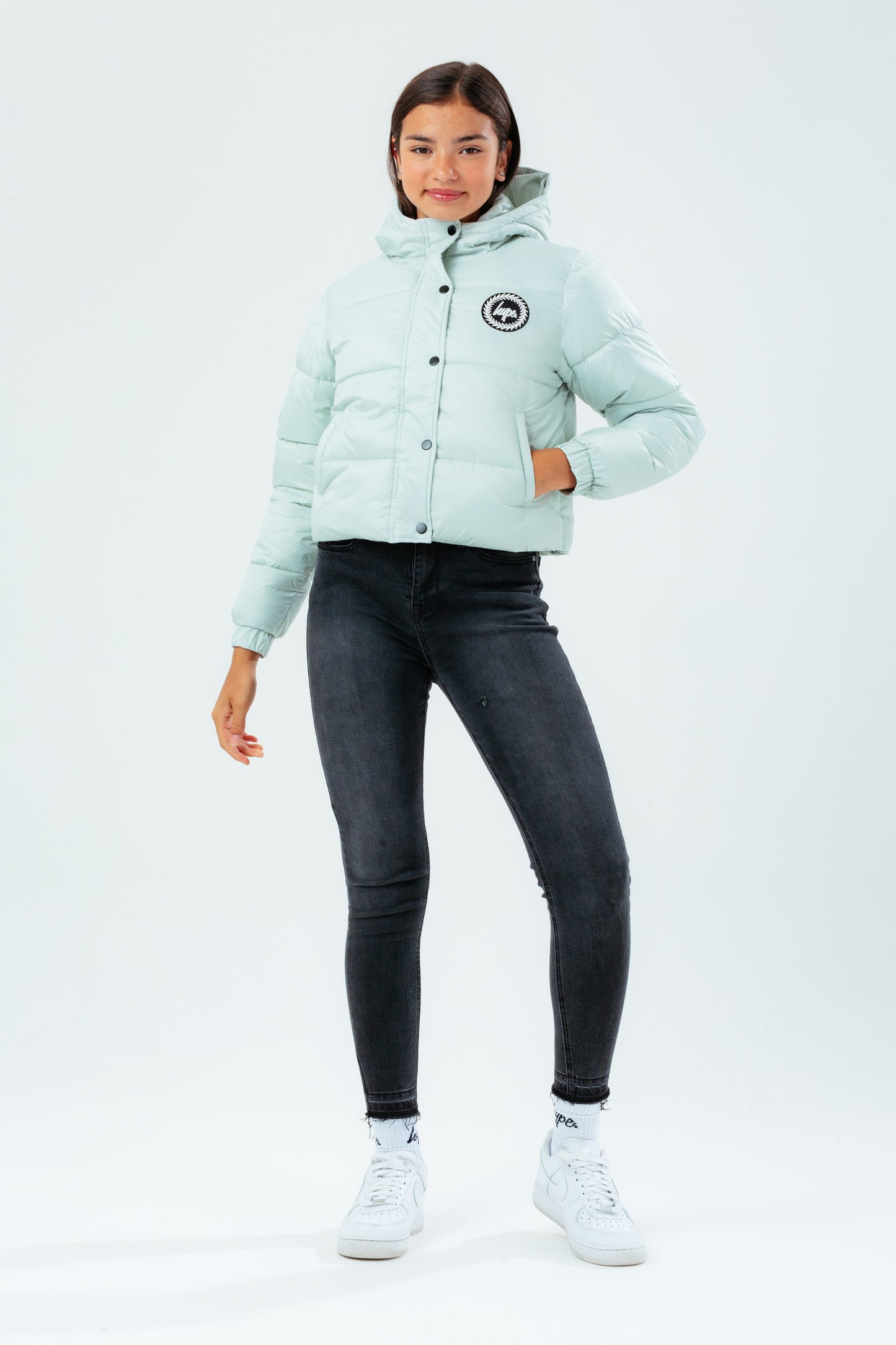 HYPE SAGE GIRLS CROPPED PUFFER JACKET