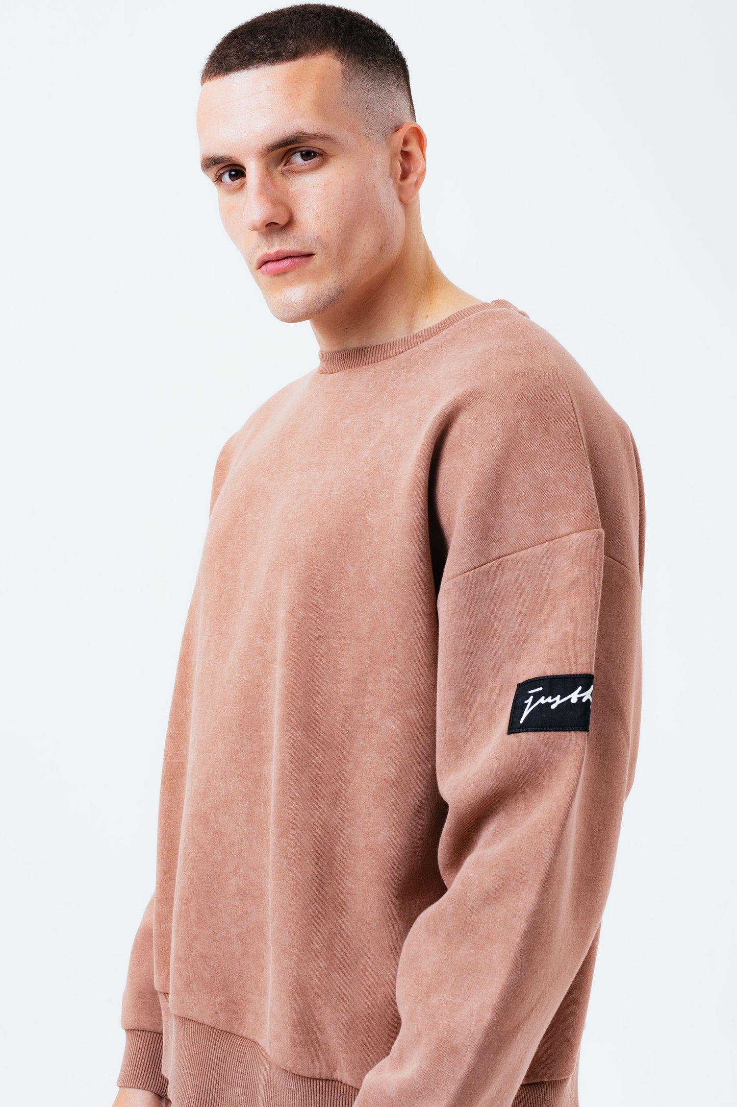 HYPE BRICK VINTAGE MEN'S OVERSIZED CREW NECK