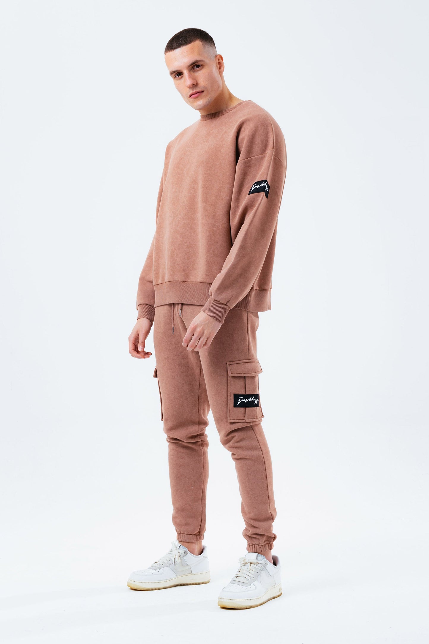 HYPE BRICK VINTAGE MEN'S OVERSIZED CREW NECK