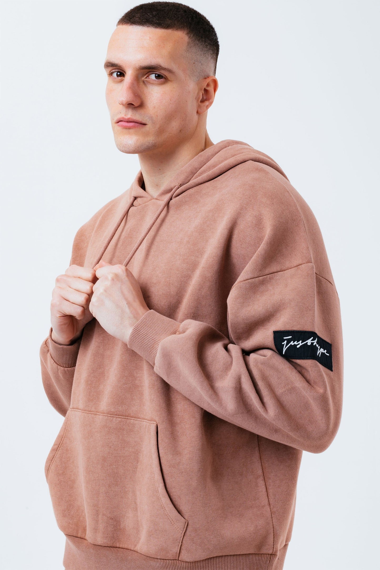 HYPE BRICK VINTAGE MEN'S DROP SHOULDER HOODIE