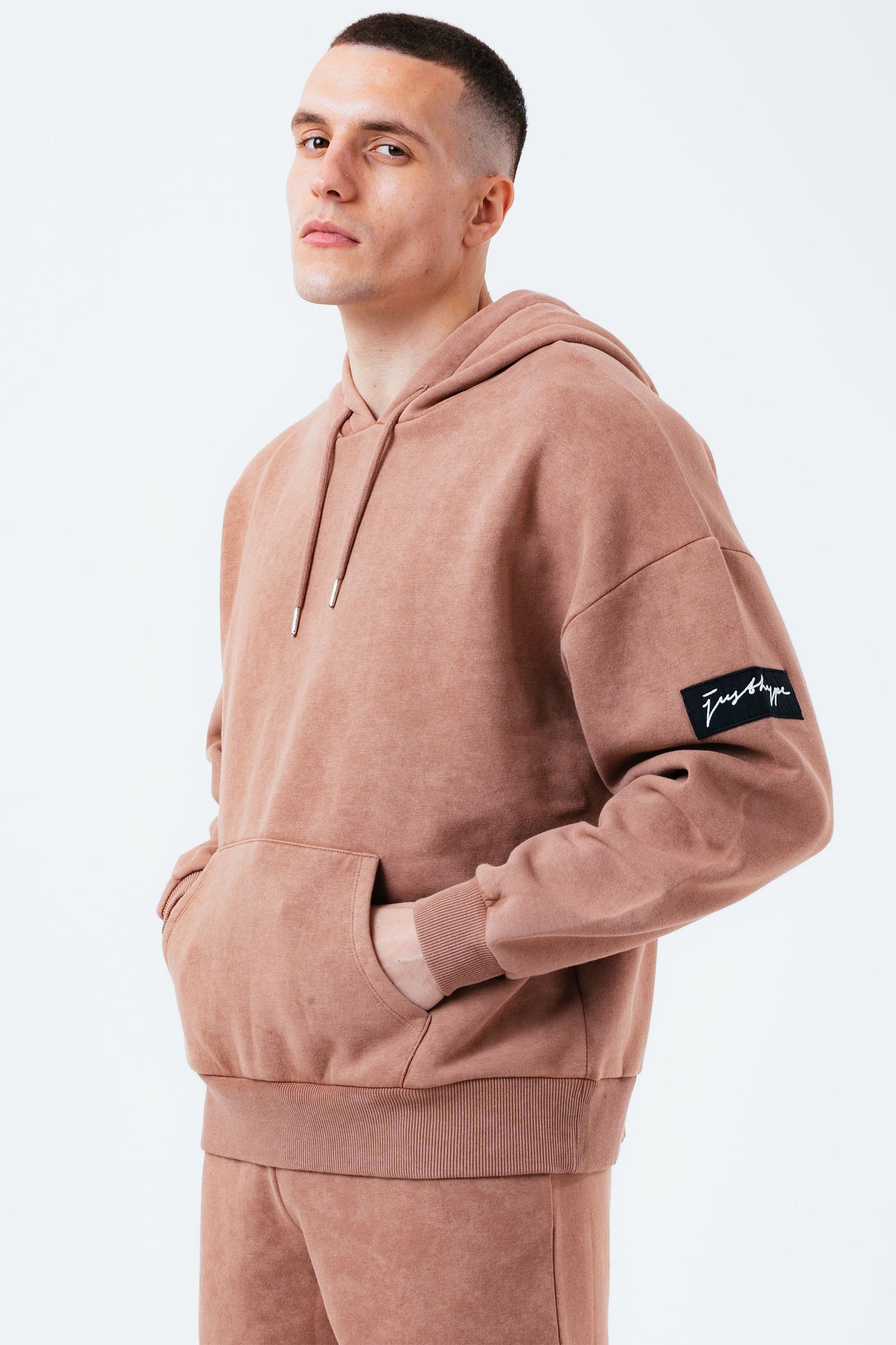 HYPE BRICK VINTAGE MEN'S DROP SHOULDER HOODIE