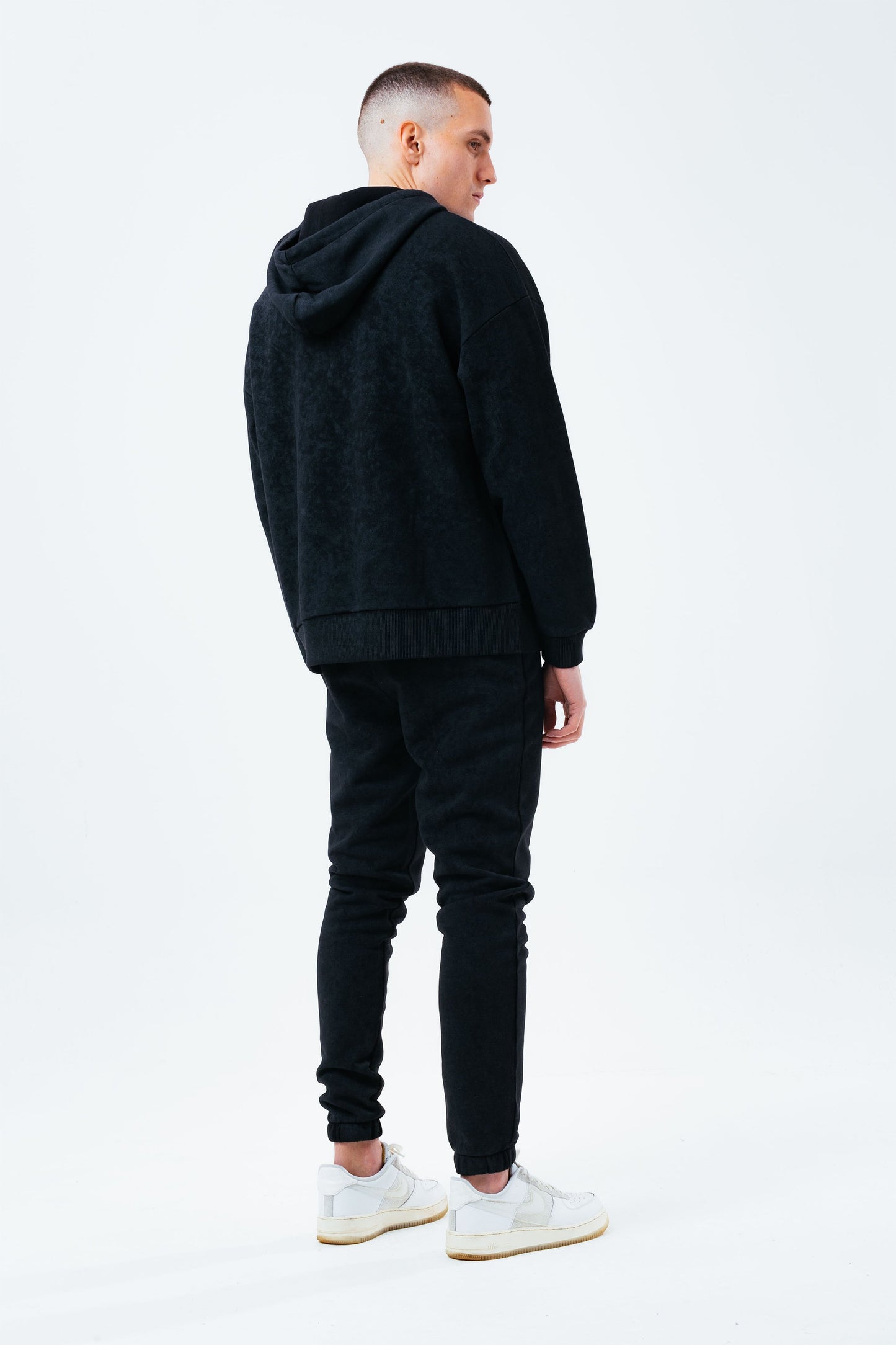 HYPE BLACK VINTAGE MEN'S BAGGY FIT JOGGERS