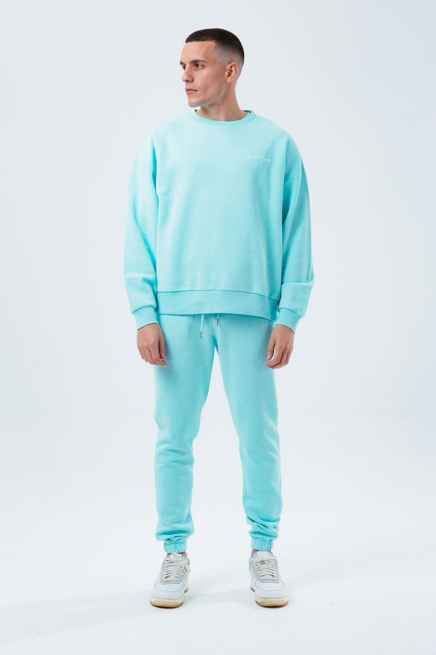 HYPE TEAL VINTAGE MEN'S BAGGY FIT JOGGERS