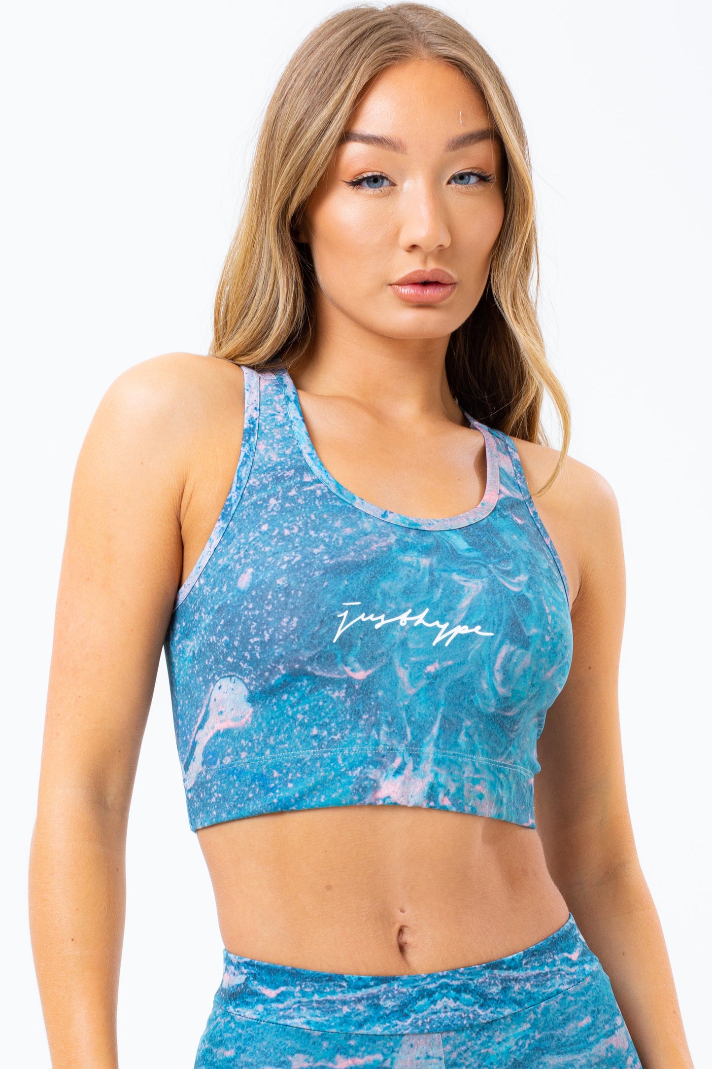 HYPE BLUE MARBLE WOMEN'S BRALET