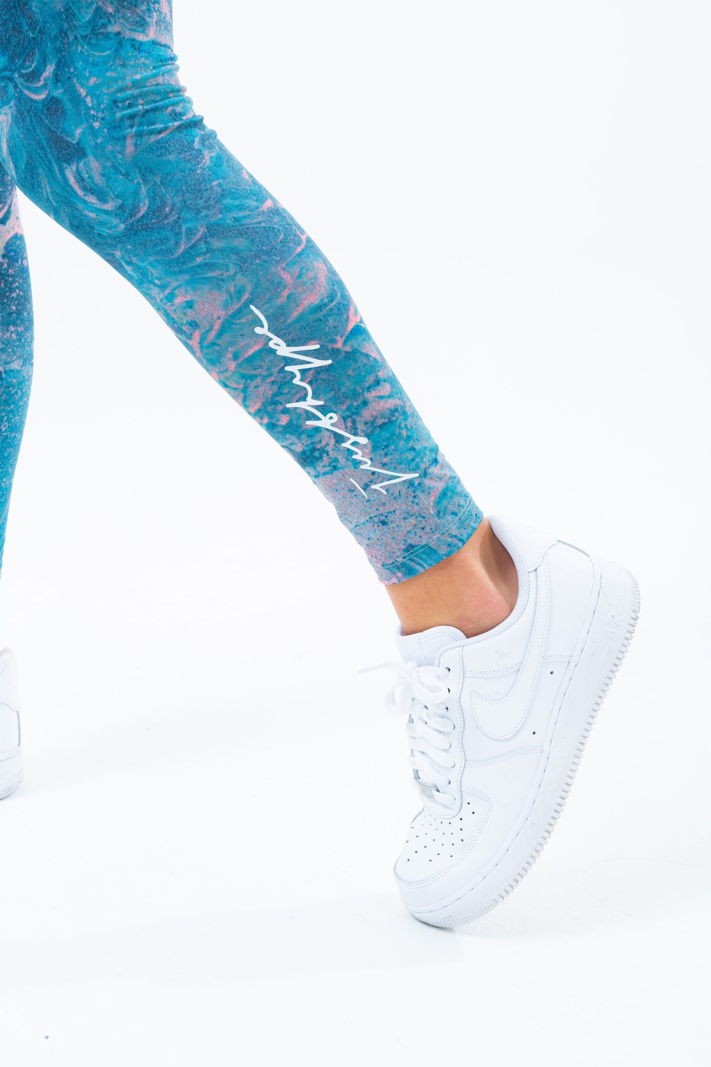 HYPE BLUE MARBLE WOMEN'S LEGGINGS