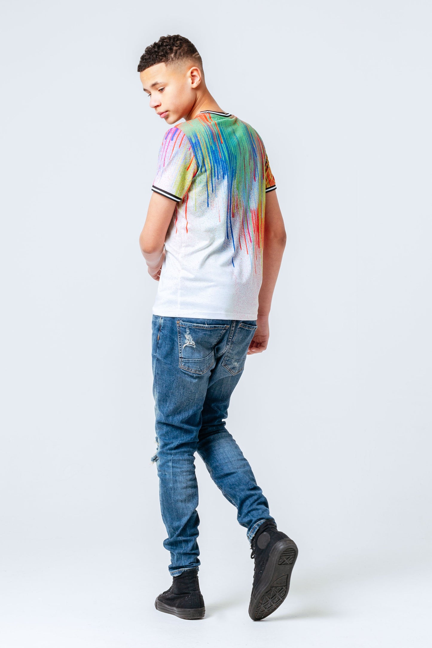 HYPE RAINBOW DRIPS KIDS T-SHIRT