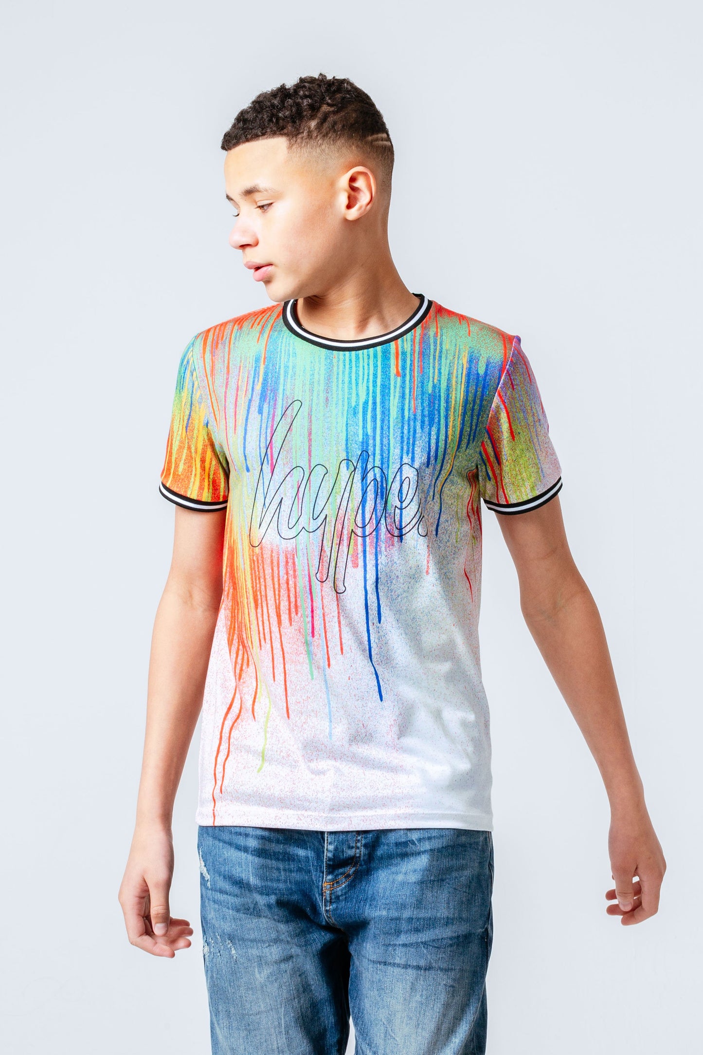 HYPE RAINBOW DRIPS KIDS T-SHIRT