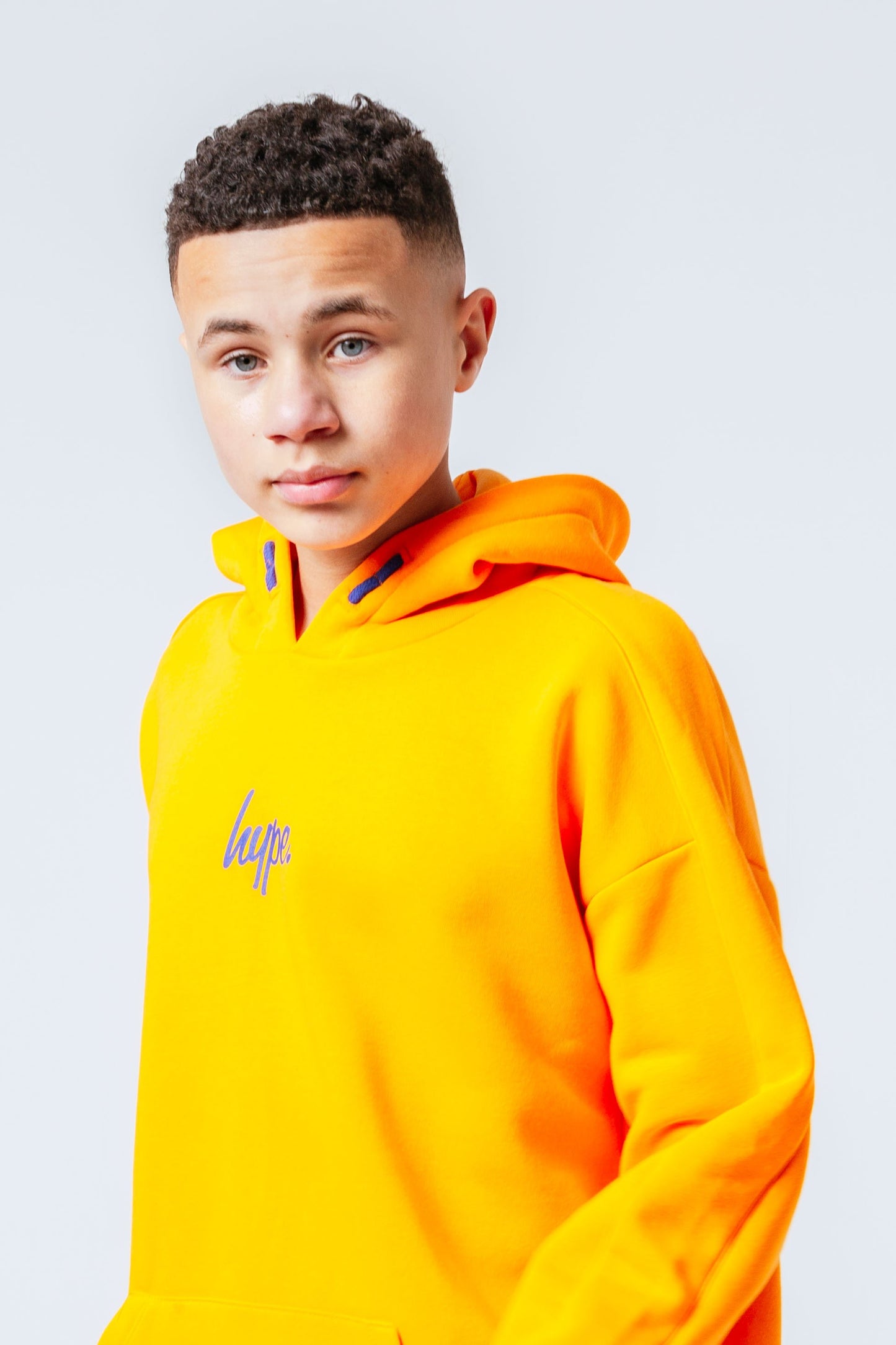 HYPE ORANGE & BLUE KIDS PULLOVER HOODIE