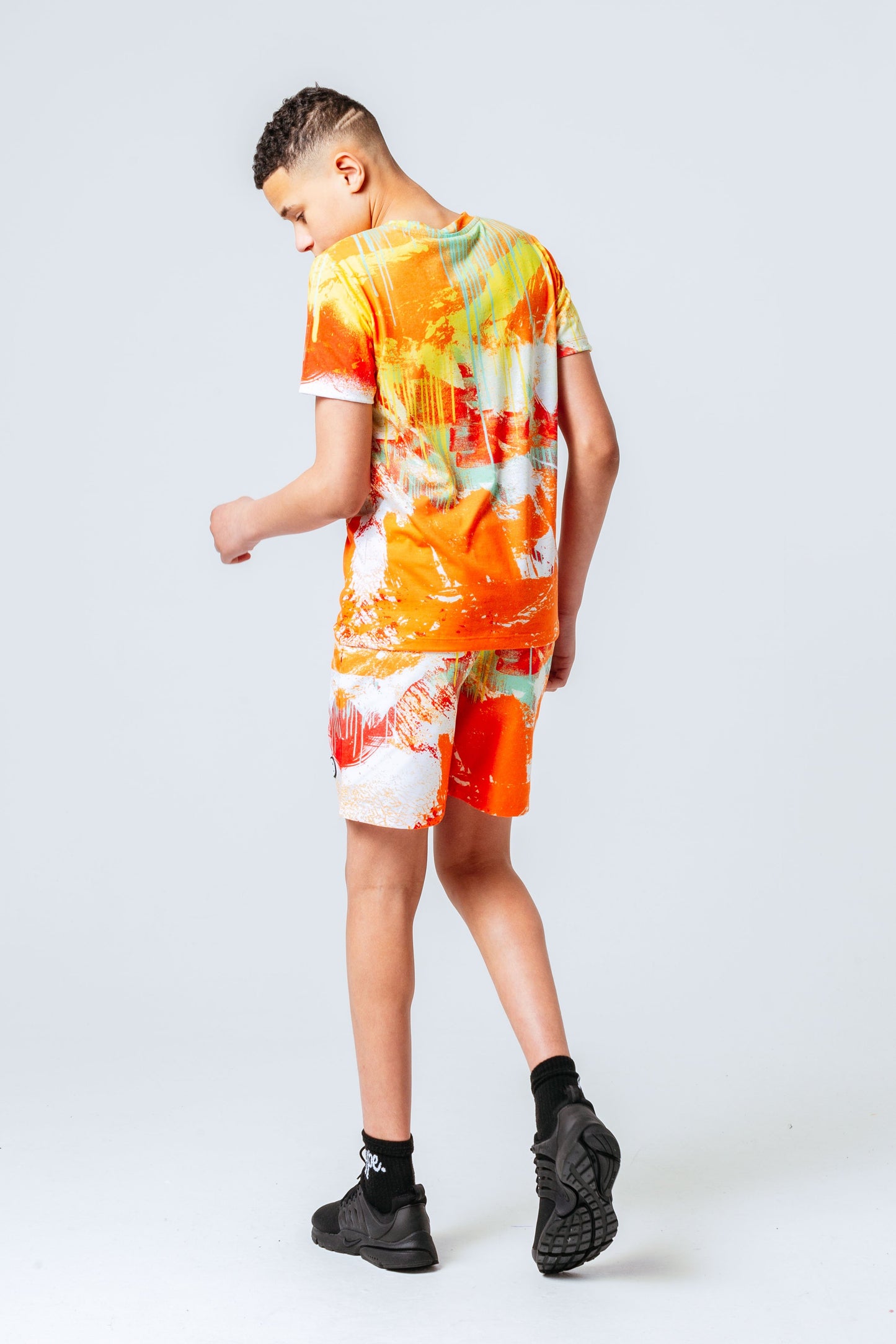 HYPE ORANGE SPRAY KIDS T-SHIRT