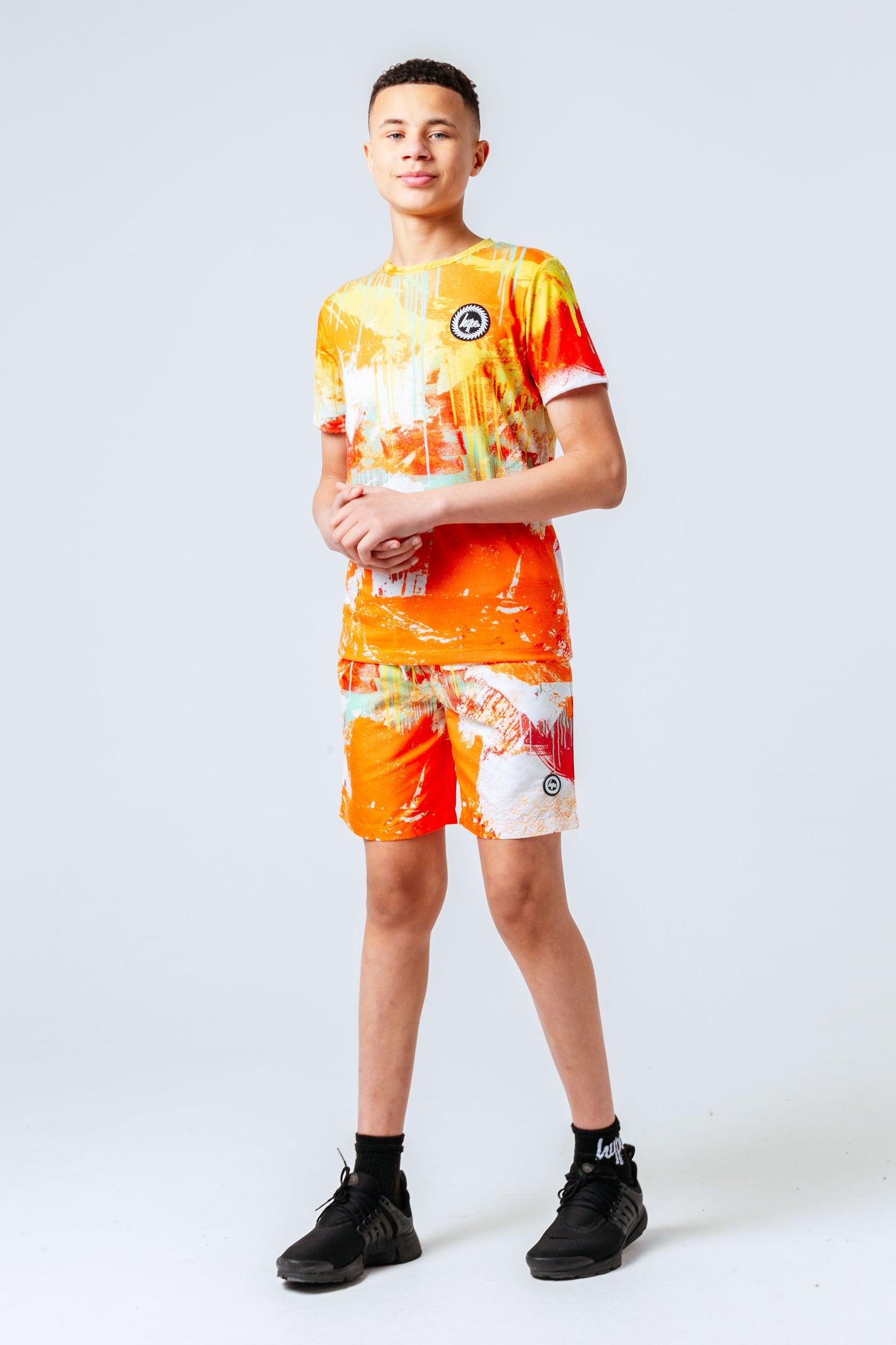 HYPE ORANGE SPRAY KIDS T-SHIRT