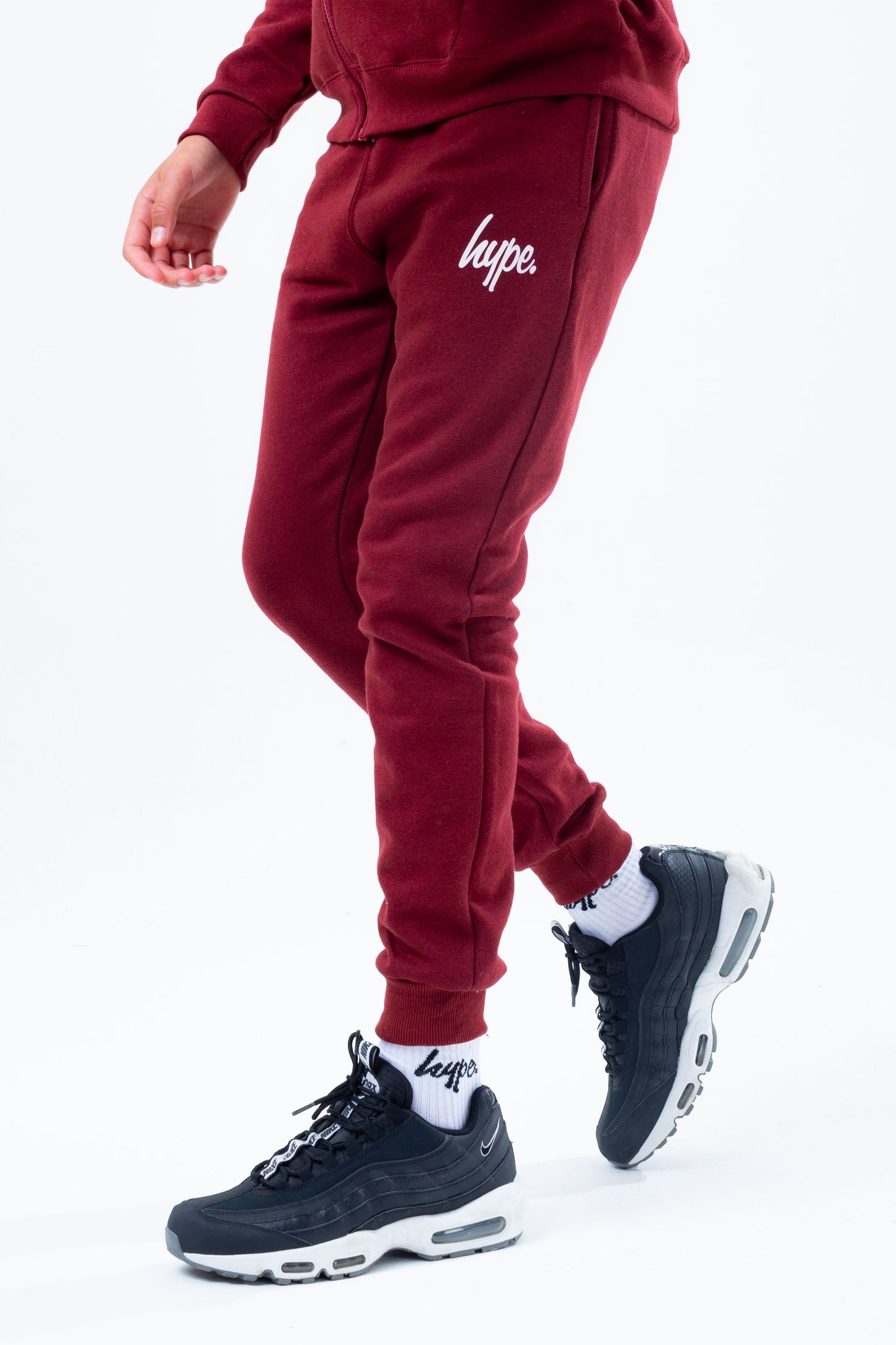 HYPE BURGUNDY BUNDLE SET KIDS TRACKSUIT