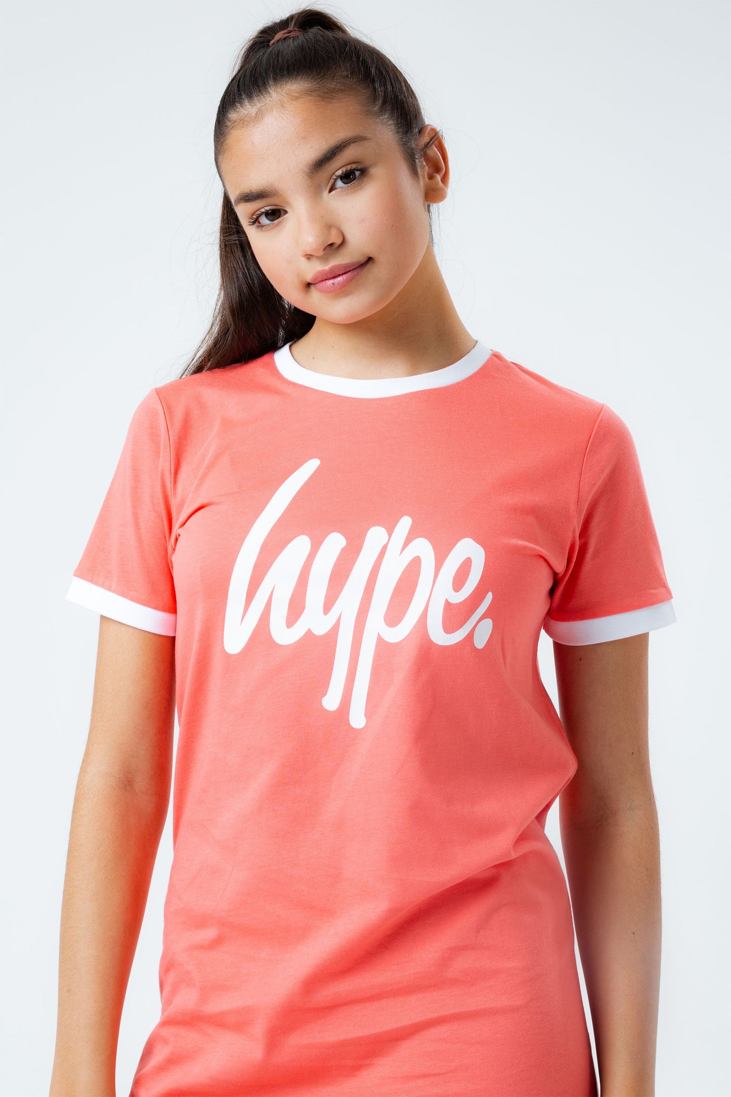 HYPE CORAL KIDS T-SHIRT DRESS