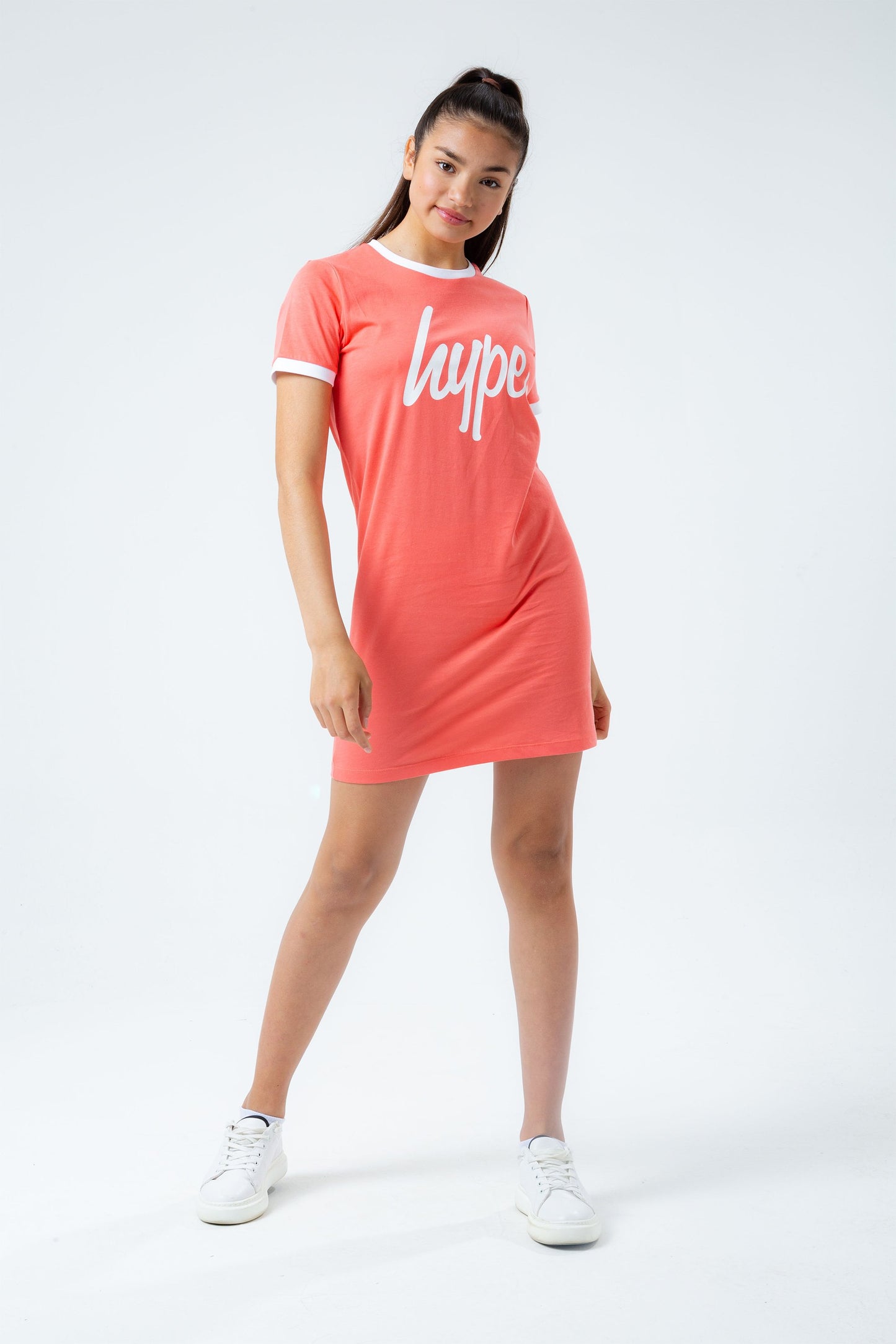 HYPE CORAL KIDS T-SHIRT DRESS