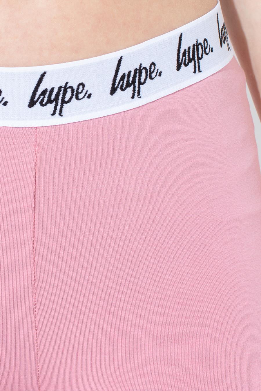 HYPE PINK TAPED KIDS LEGGINGS