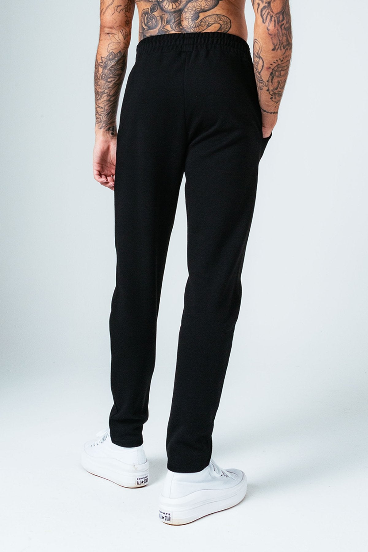 HYPE BLACK PIQUE MEN'S JOGGERS