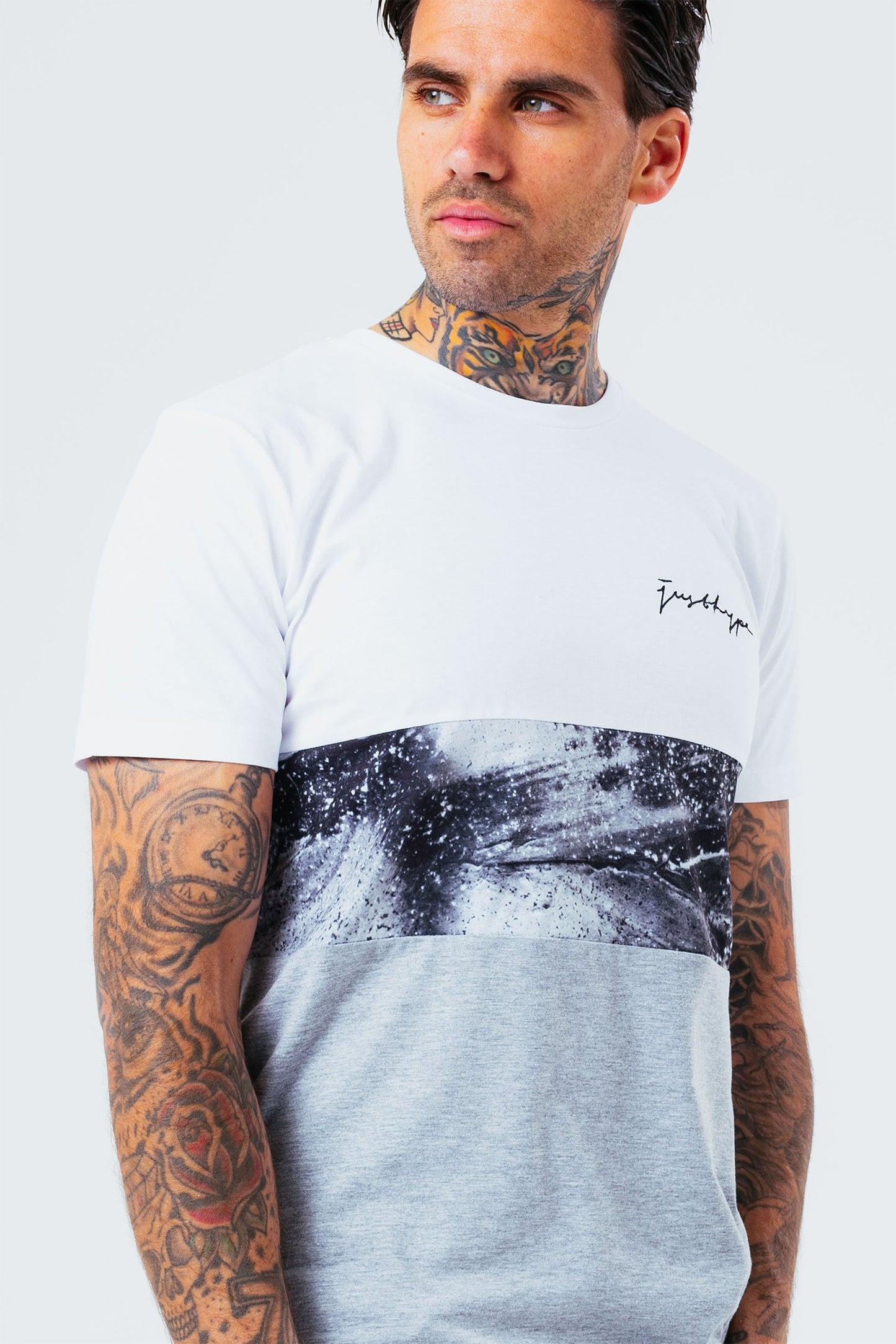 HYPE BLACK MARBLE MEN'S T-SHIRT