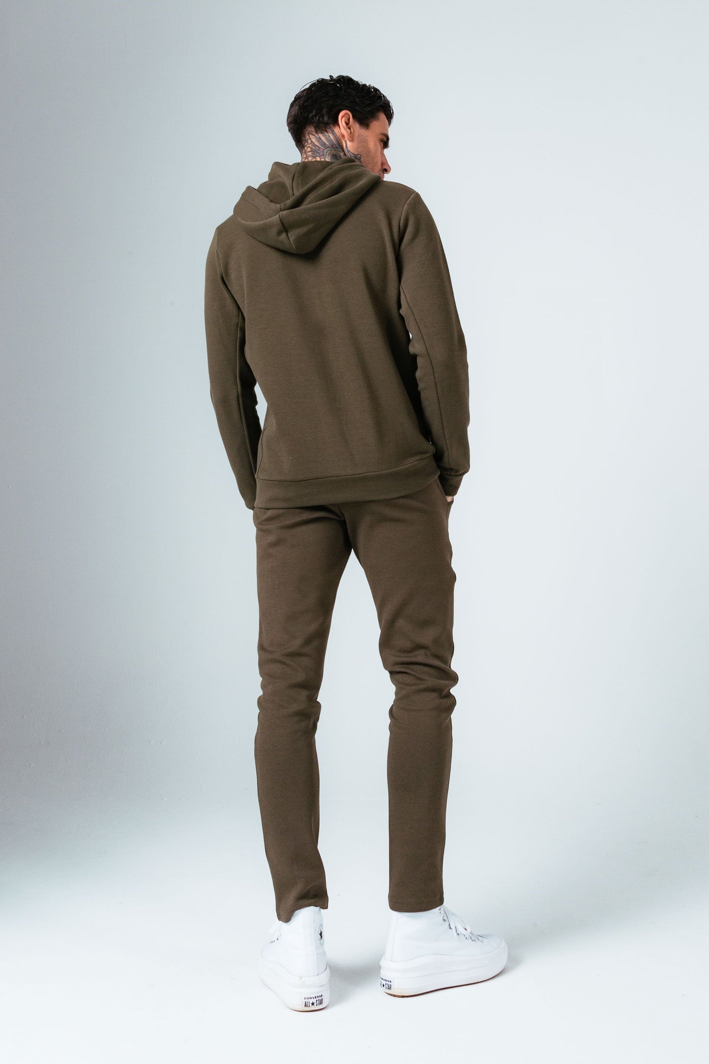 HYPE KHAKI PIQUE MEN'S ZIP HOODIE