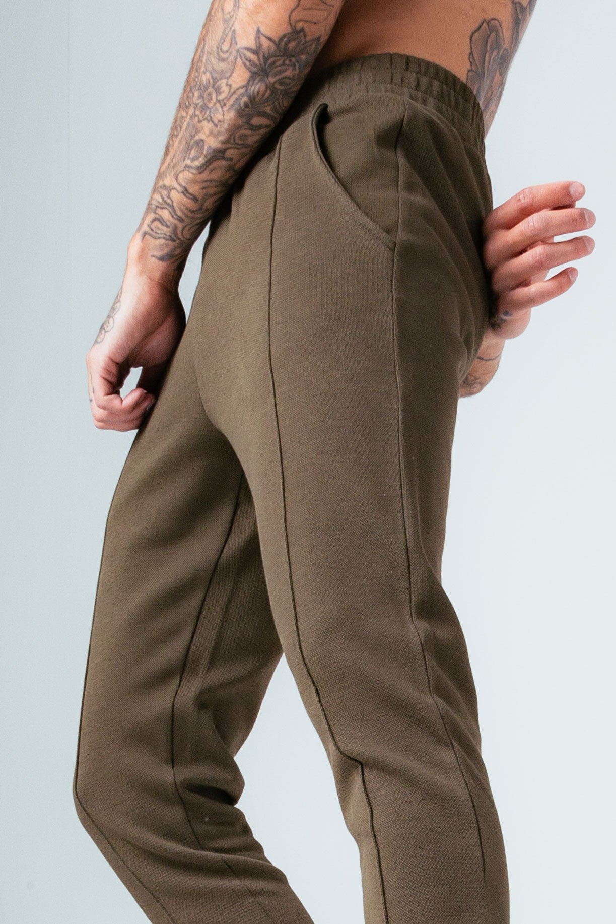 HYPE KHAKI PIQUE MEN'S JOGGERS