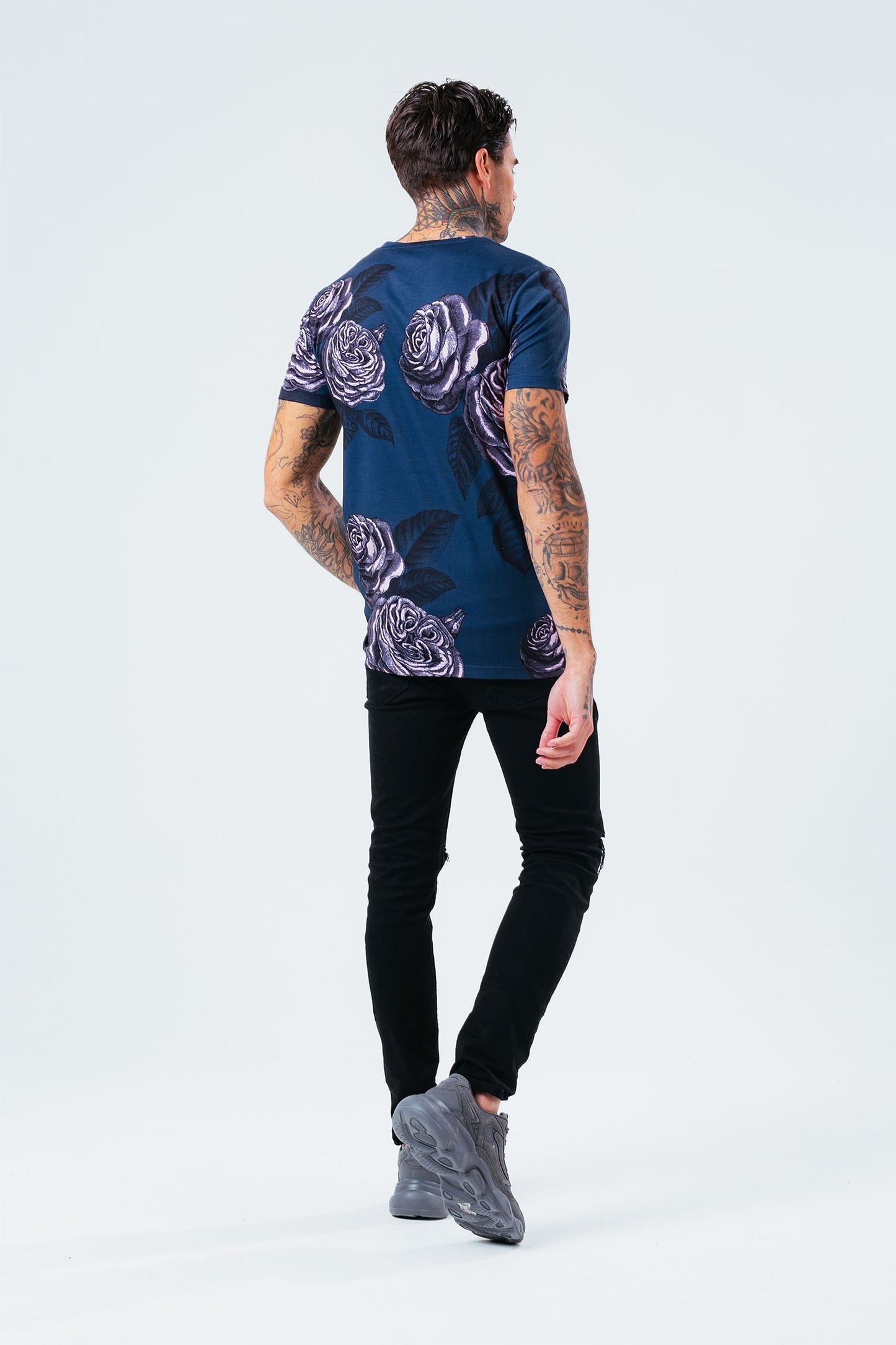 HYPE NAVY ROSE MEN'S T-SHIRT