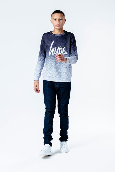 Hype Speckle Fade Kids Crew Neck