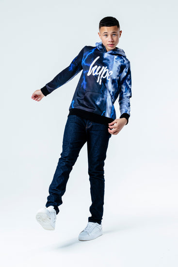 Hype Blue Stormy Sky Kids Pullover Hoodie