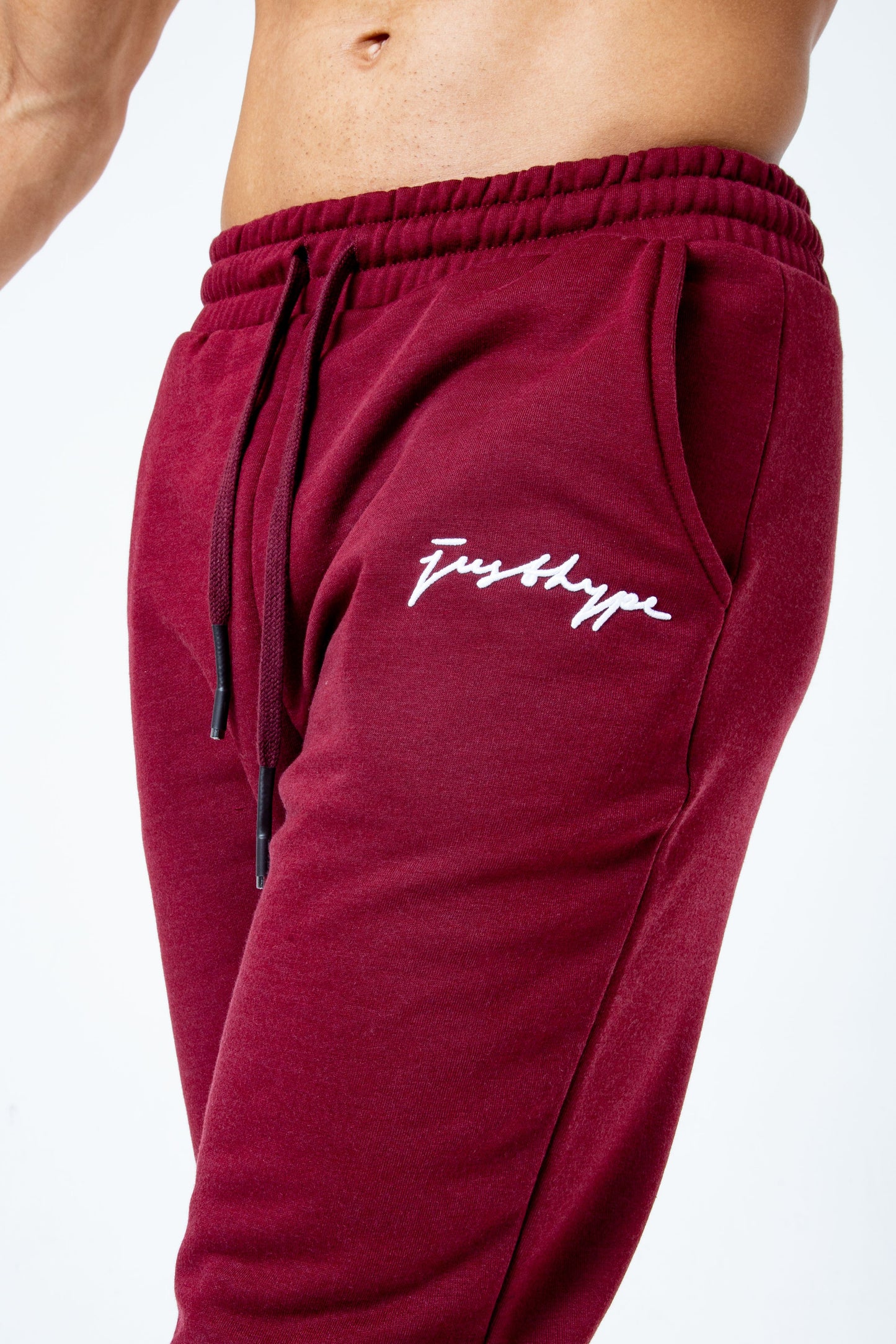 HYPE BURGUNDY SCRIBBLE MEN'S JOGGERS