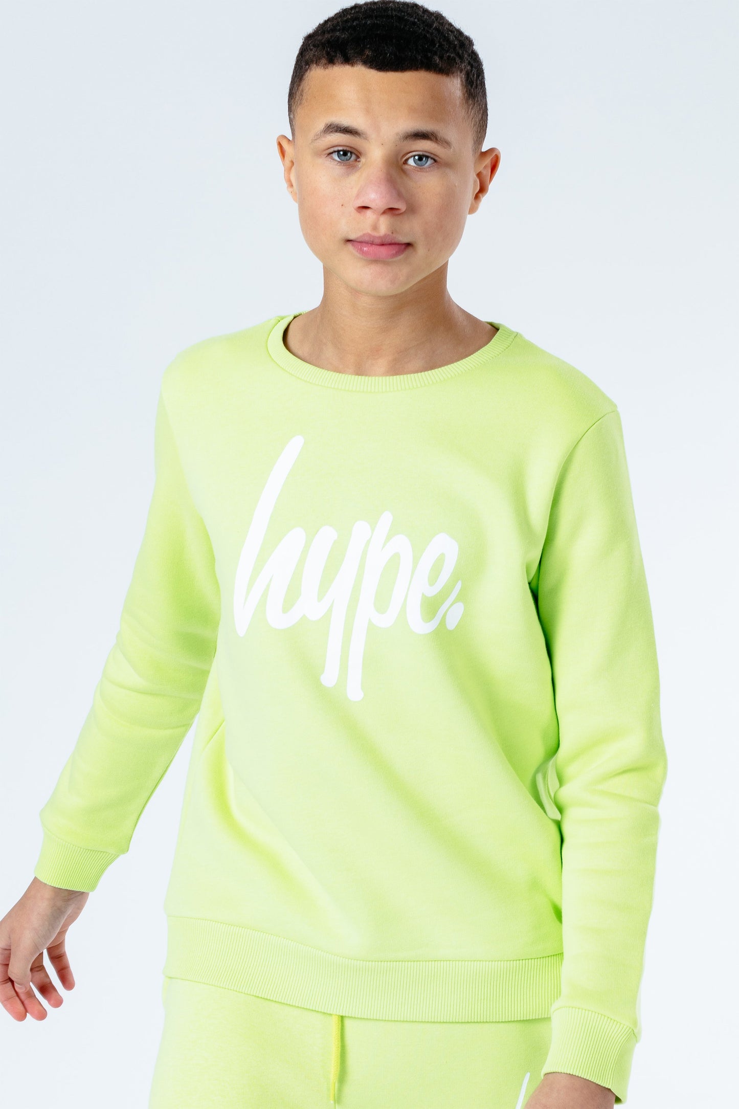 Hype Neon Script Kids Crew Neck