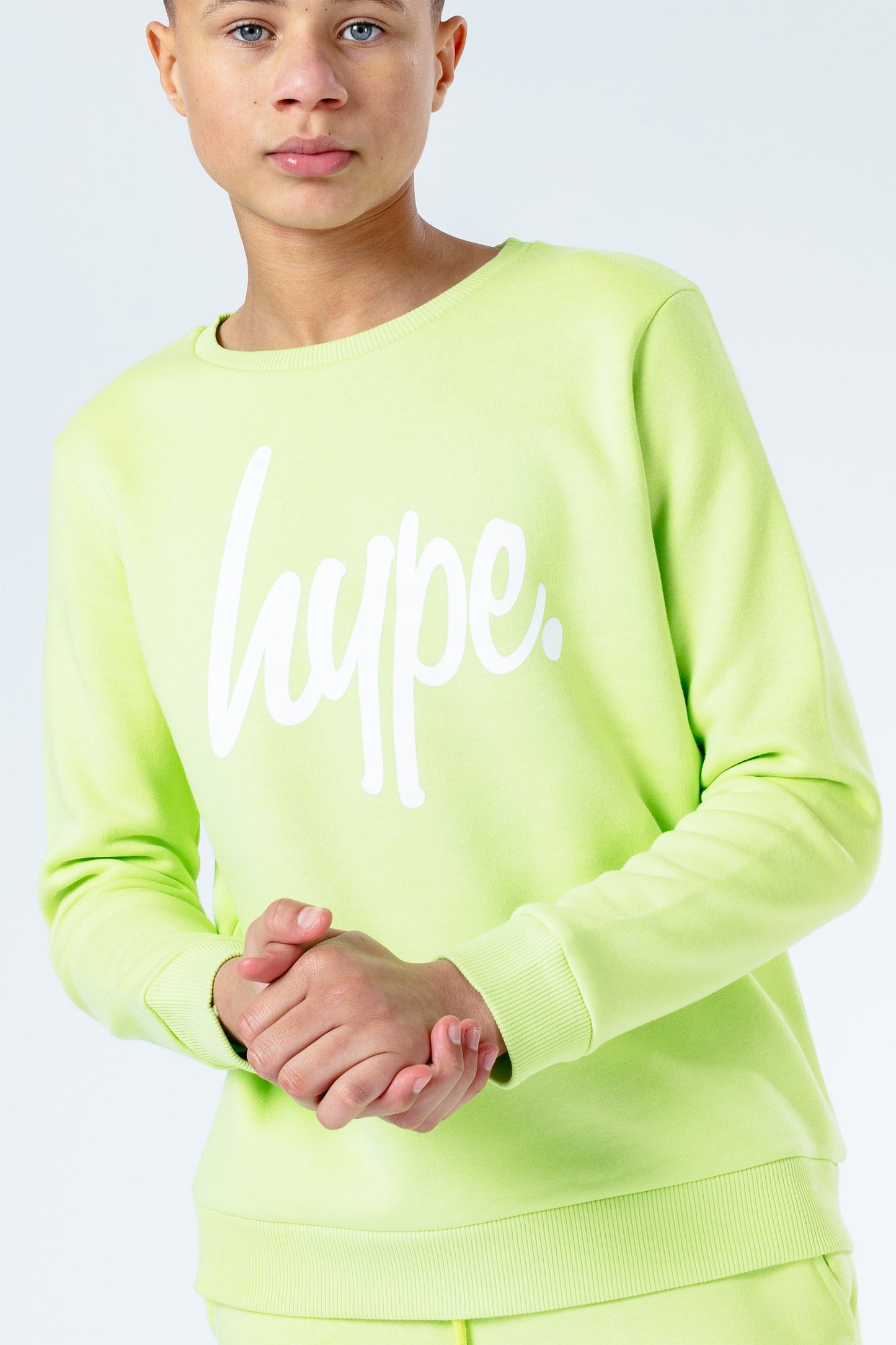 Hype Neon Script Kids Crew Neck