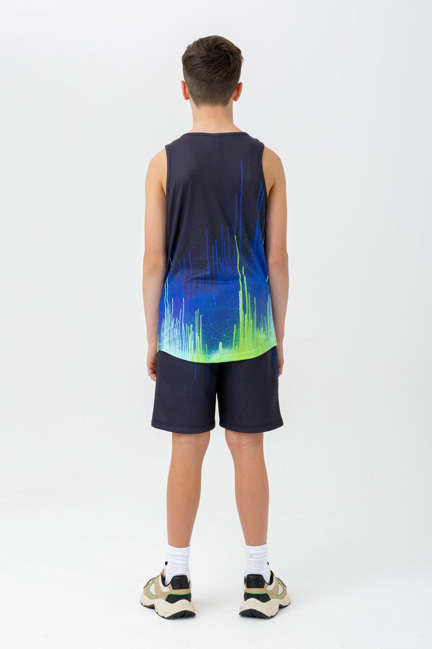 HYPE BOYS BLACK PACIFIC DRIPS SCRIPT VEST
