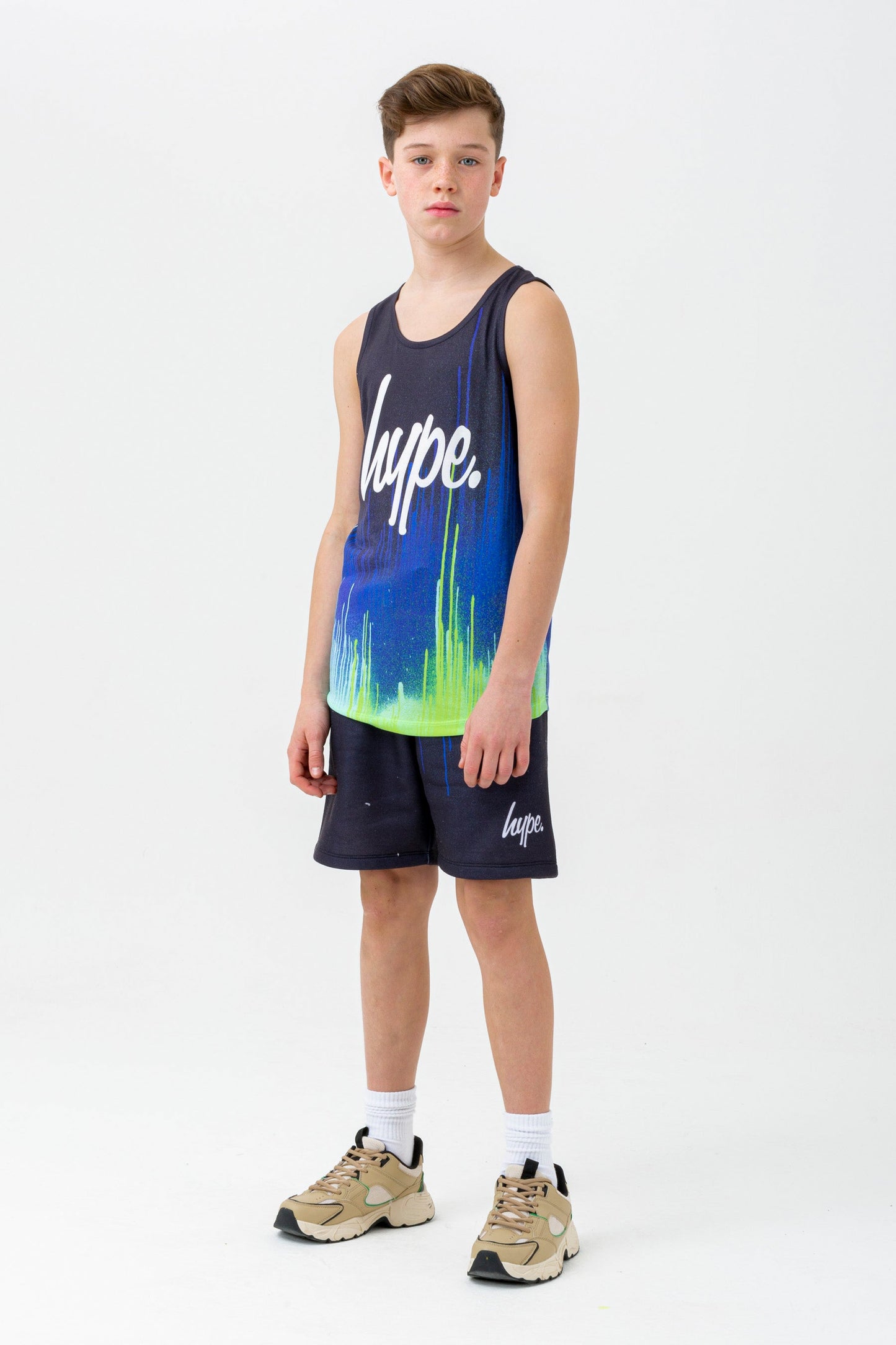 HYPE BOYS BLACK PACIFIC DRIPS SCRIPT VEST