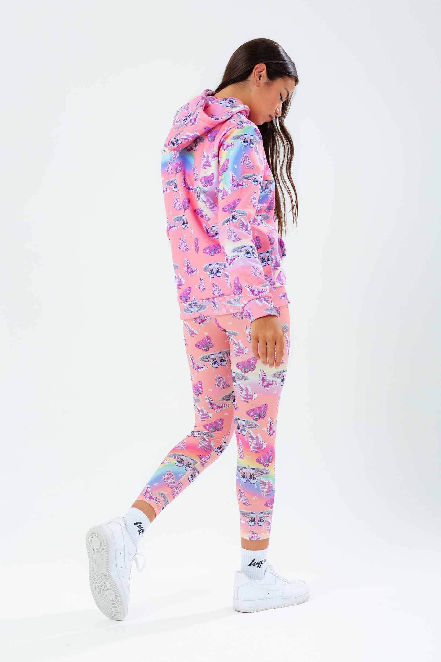 HYPE BUTTERFLY FIELD GIRLS HOODIE