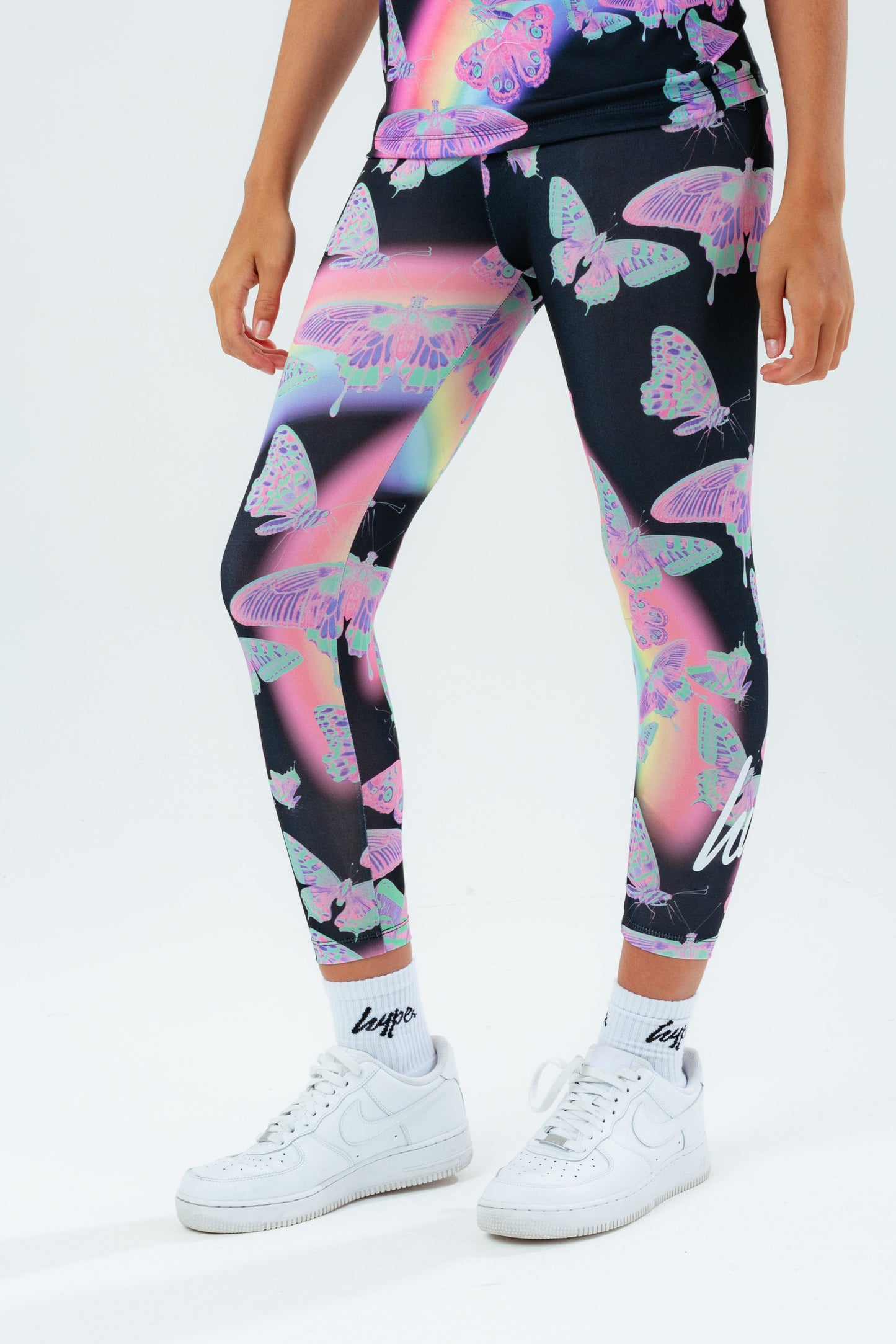 HYPE BUTTERFLY GLOW KIDS LEGGINGS