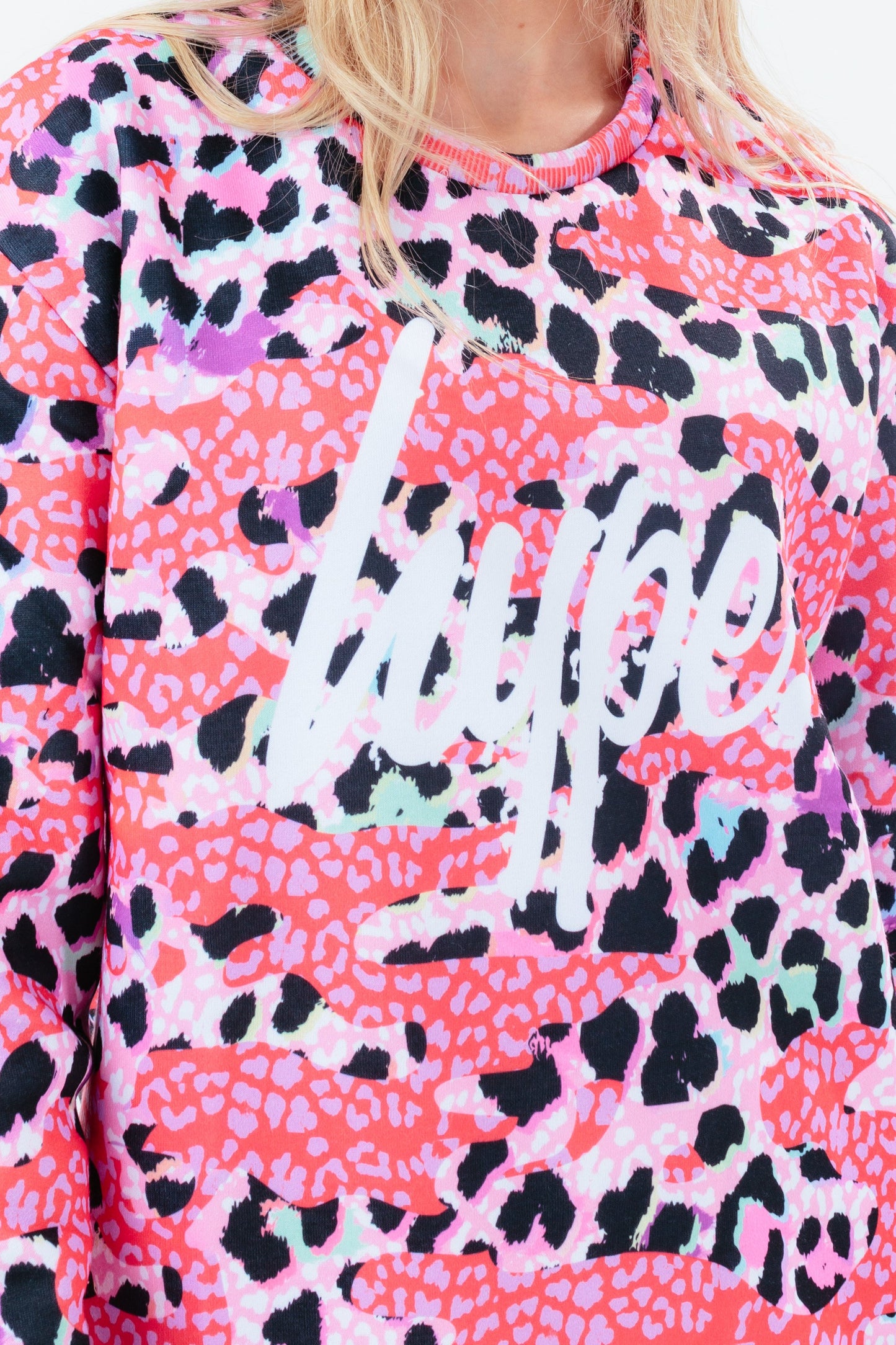 HYPE LEOPARD CAMO SWEAT GIRLS DRESS