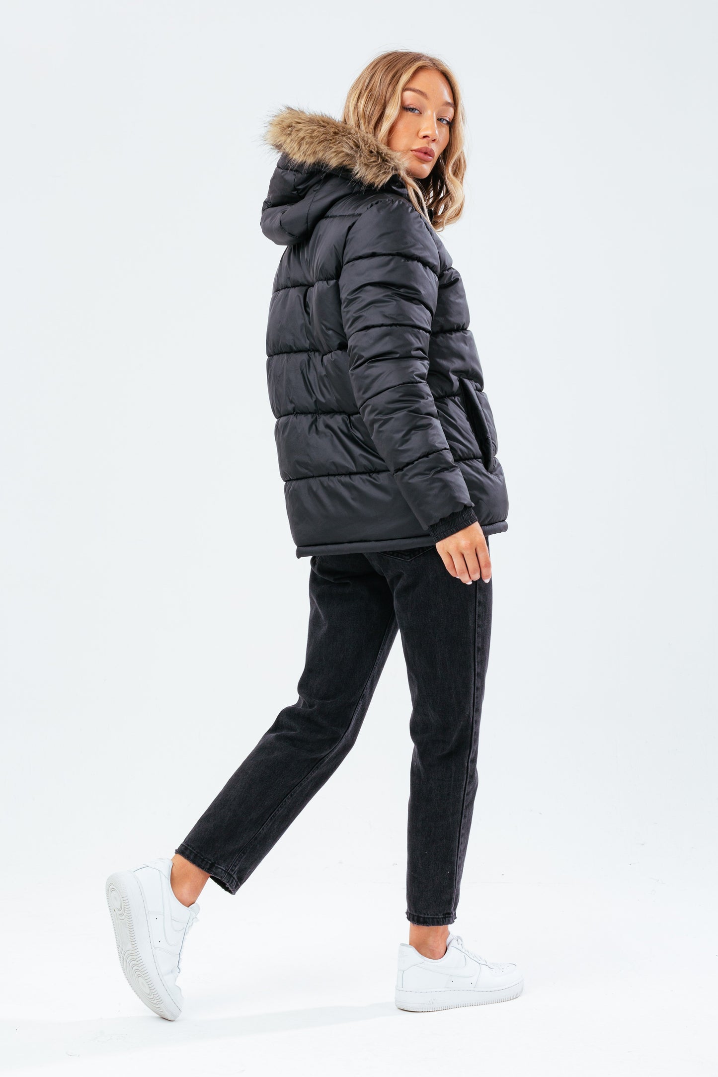 HYPE BLACK WOMEN'S PUFFER JACKET