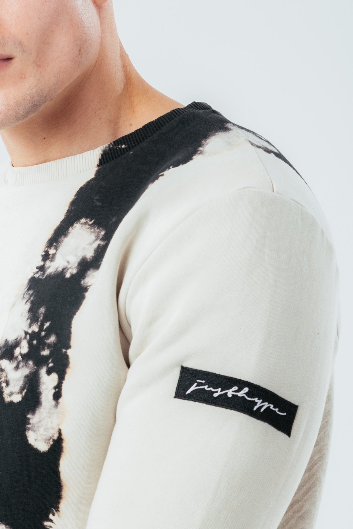 HYPE BLEACH DYE MEN'S CREW NECK