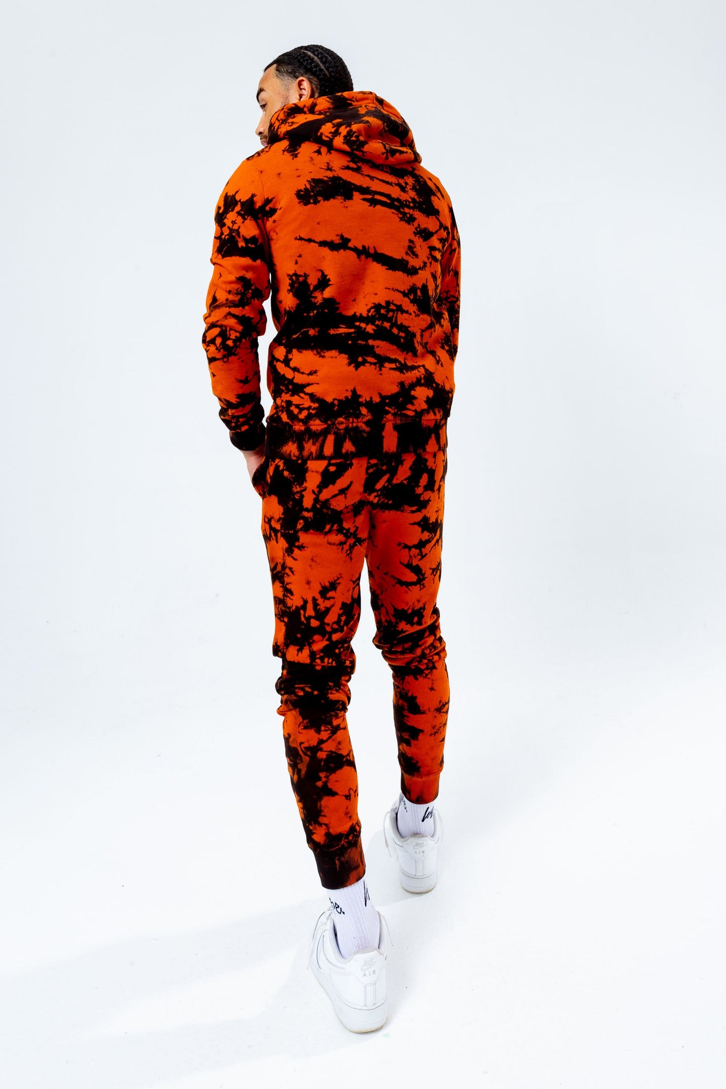 HYPE BURNT ORANGE DYE OVERSIZED MEN'S JOGGERS