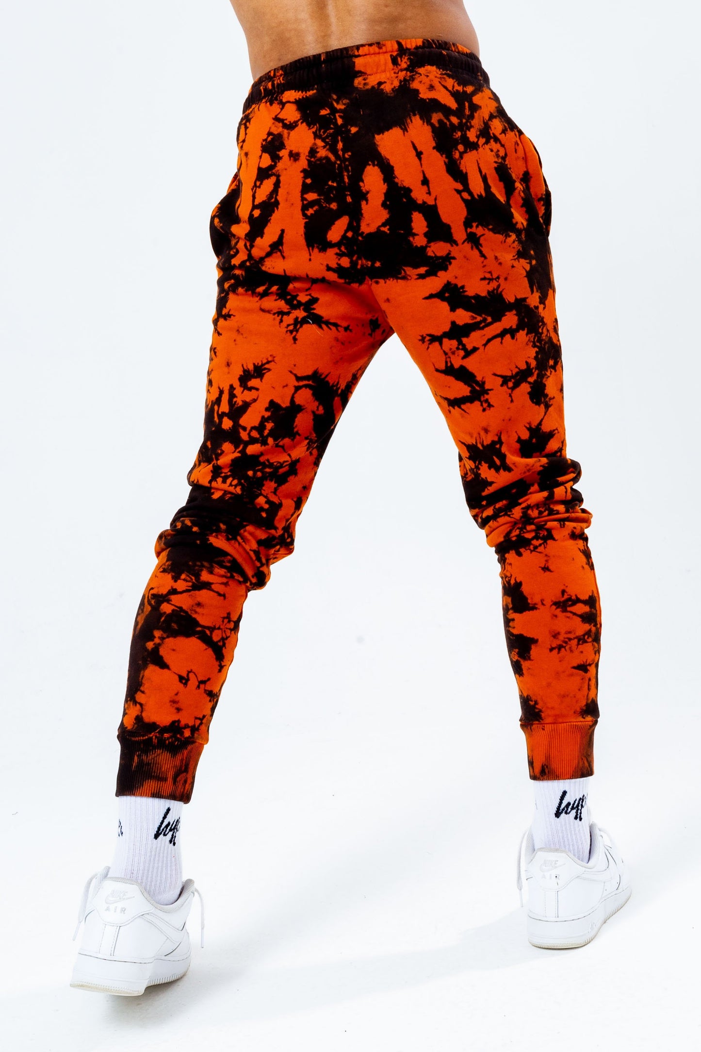 HYPE BURNT ORANGE DYE OVERSIZED MEN'S JOGGERS