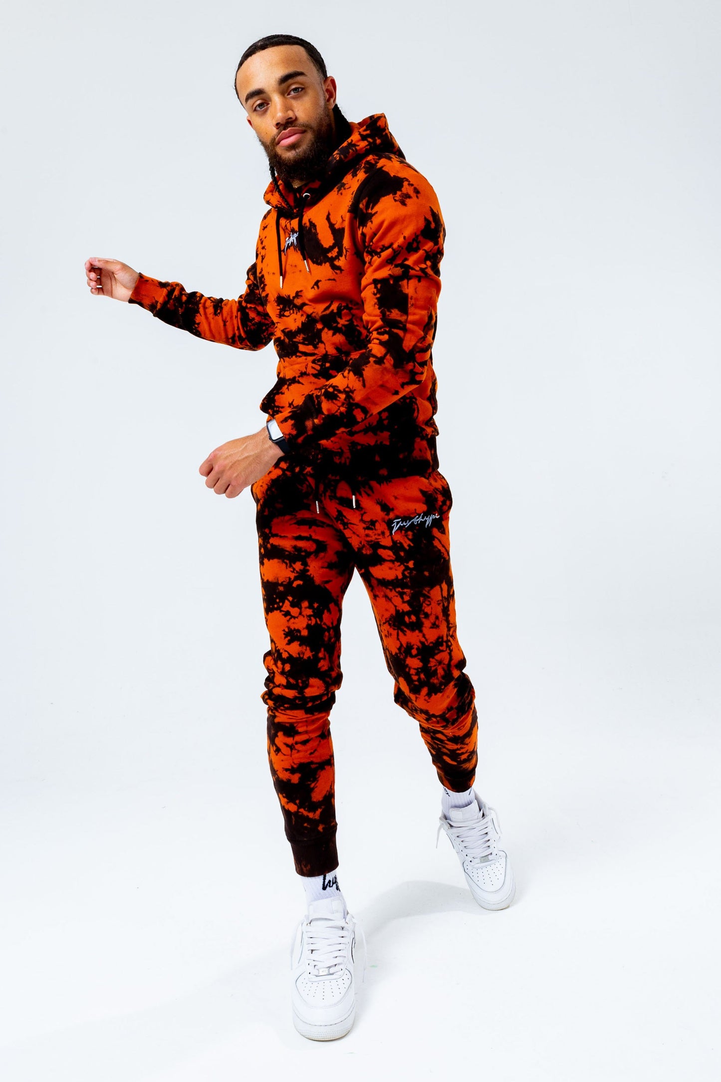 HYPE BURNT ORANGE DYE OVERSIZED MEN'S JOGGERS