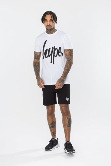 Hype White Script Mens T-Shirt